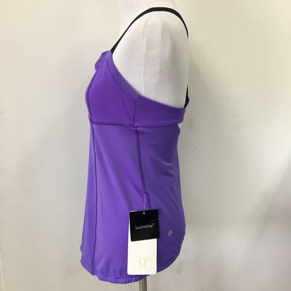 New Lululemon Run Catch Me Tank Size 6 Purple - Picture 5 of 10